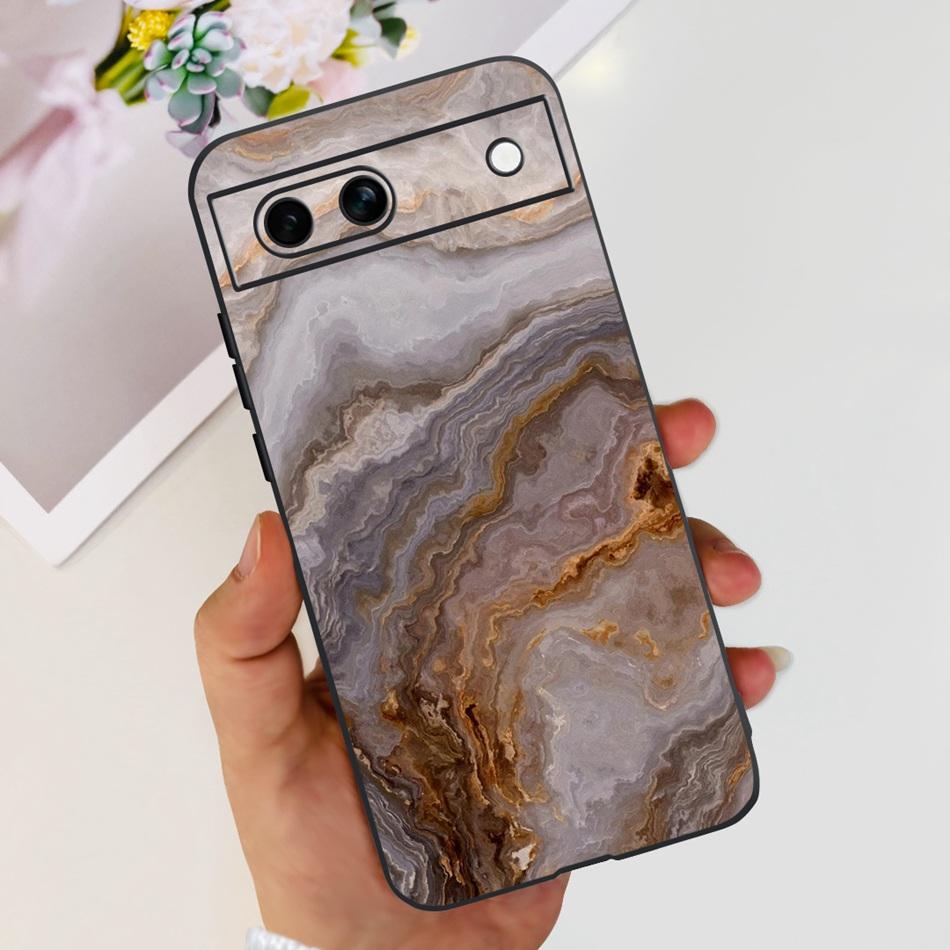 For Google Pixel 8a / Pixel 8 / Pixel 8 Pro Black Silicon Case For Google Pixel8a Pixel8 8Pro Fashion Cool Soft TPU Phone Cases