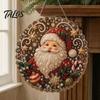 Decorazioni per Pittura Diamante Natalizie Suncatcher con Perle Finte, Pupazzo di Neve Babbo Natale Albero Carino Kit 3D con Perline Fai da Te Ornamenti per Feste