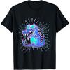 VR and VR Gamer with Virtual Reality and Dinosaur T-Shirt
