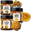 Sambar Masala, Mix Veg Masala & Veg Biryani Pulao Masala Trio Pack - Najwyższej jakości przyprawy, Świeżo prażone, Autentyczny smak, Czyste, 100% naturalne