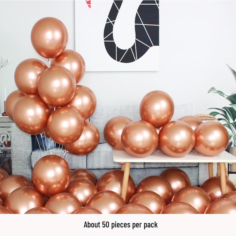 10-Inch 1.8g Thickened Metal Chrome Balloons for Birthdays, Parties & Weddings