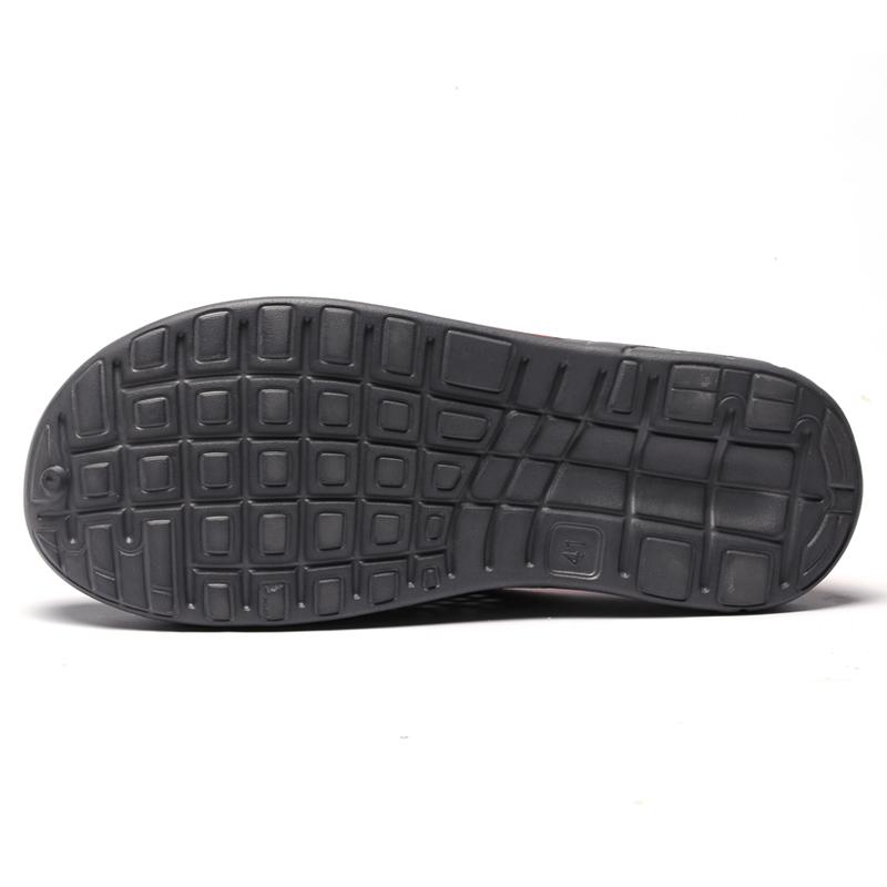 Men's Summer Sandals Clogs Casual Round Toe Slip On Outdoor Geometric Pattern Anti-slip Beach Hole Shoes Plus 46 47 Men Slippers