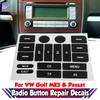 Radio Button Repair Sticker Sticker Button Repair Sticker Radio For Golf MK5
