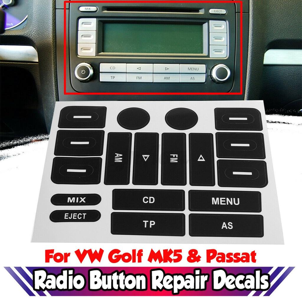Radio Button Repair Sticker Sticker Button Repair Sticker Radio For Golf MK5