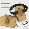 Men's Trendy Multifunctional Leather Phone Belt-Loop Pouch: Waist Bag and Tool Holder for Construction Site Work