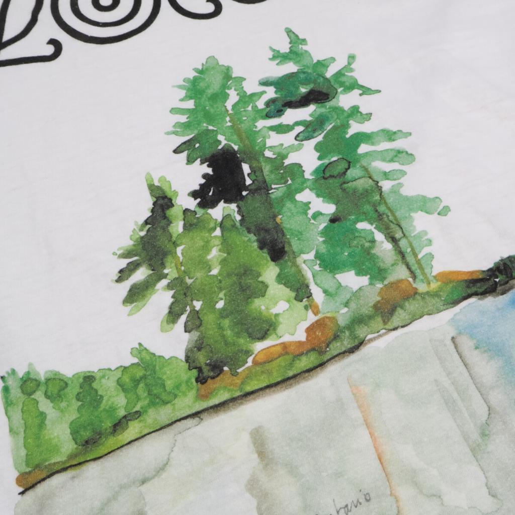 Loewe H6299981PC 18AW Logo Lakeside T-shirt Tops XL IvoryUsed