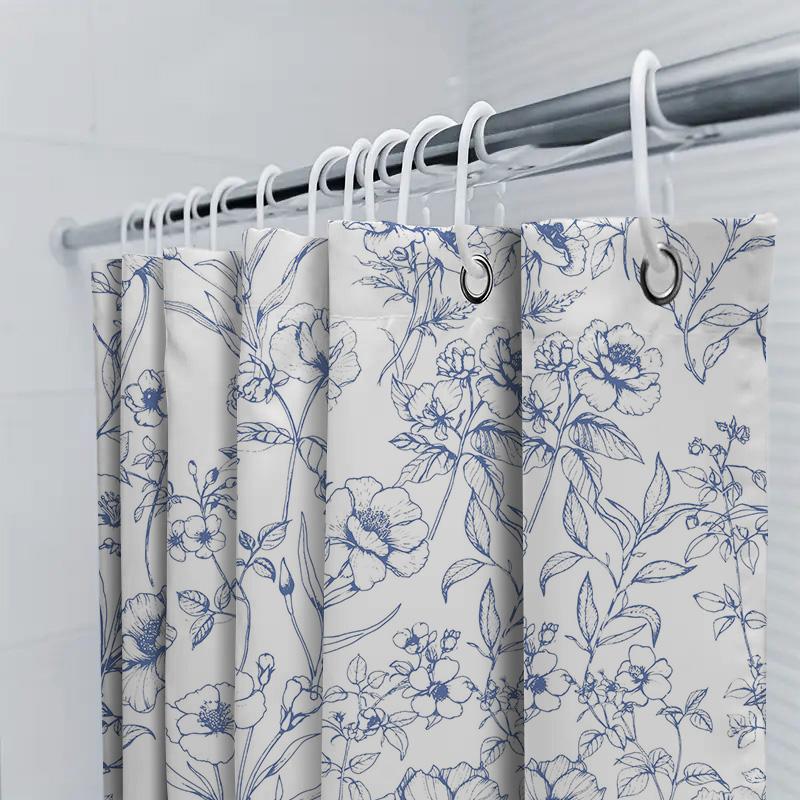 Beach House Decor Shower Curtain Set Nautical Lighthouse Seagull Design For Bathroom Waterproof Fabric Multiple Sizes Available