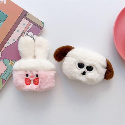 Plush Rabbit Dog Earbud Case for AirPods 1/2/3/4 for AirPods Pro 1/2/3 Bluetooth-compatible Wireless Earphone Charging Case Cover Headphone