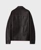 Leire Vintage Washed Leather Jacket [Brown]