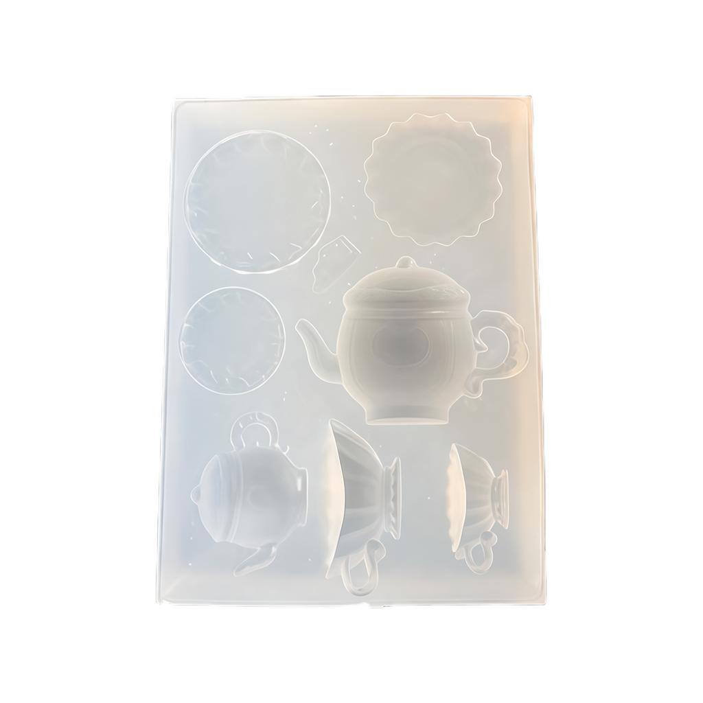 Miniature Teapot Silicone Mold With Detachable Design Ideal For Polymer Clay And Fondant Creations