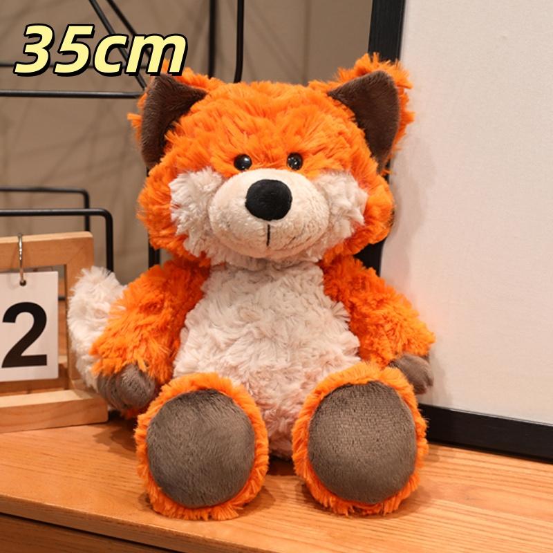 Kawaii Soft Fluffy Fox Wolf Plush Toy Cute Cuddly Stuffed Animal Doll Wolf Cosplay Sheep Plushie Lovely Birthday Gifts