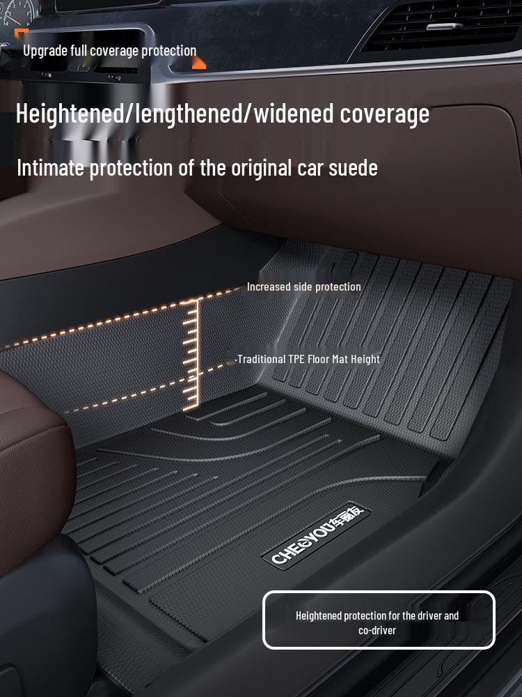 TPE Full Coverage Car Floor Mats for A4L, Magotan, Q5L, Passat, Camry, Accord, A6, Tiguan L, Xingyue