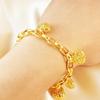 Southeast Asian Fashion Sand Gold Hollow Heart Bracelet Hand Chain