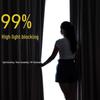Luxury Grey 100% Blackout Pleated Curtain