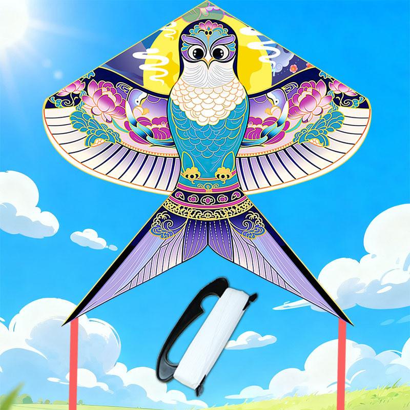 

Swallow Kite With Polyester Material For Children Summer Outdoor Play Yellow Purple