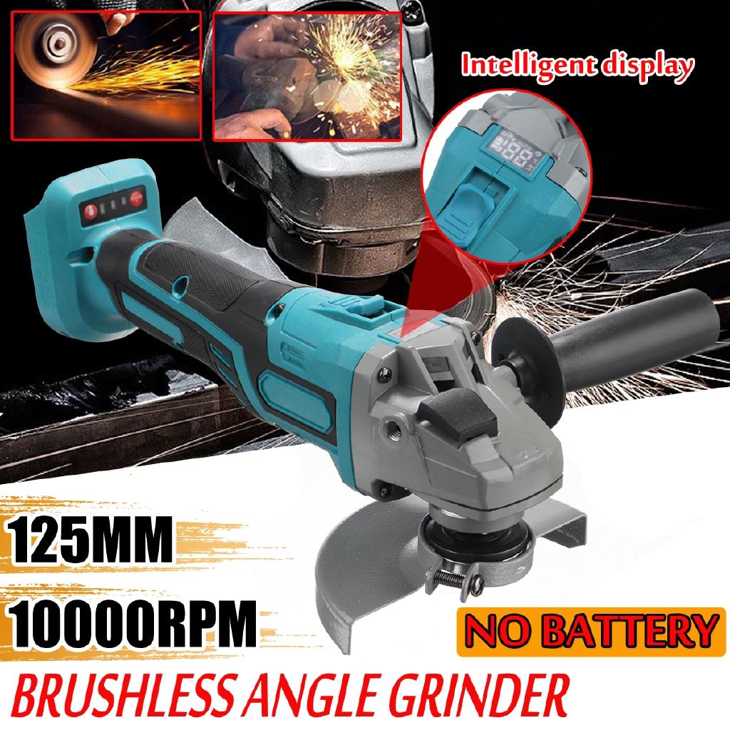 

800W Electric Angle Grinder Grinding Machine Brushless Cordless Woodworking Metal Cutting Power Tool For 18V Battery