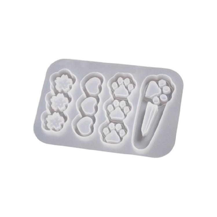 Silicone Resin Moulds Silicone Jewelry Mould for Hair Clip Hair Barrettes Making