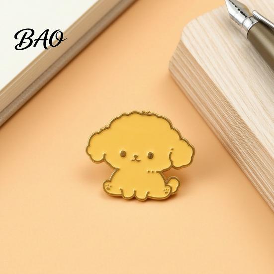 Animal Theme Pins Enamel Brooch Pin, Bear Penguin Fox Dog Hedgehog Badge, Daily Wear Men Women Alloy Pin for Coats Sweaters Scarves Decorative