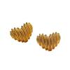 Love Heart Designs Oversized Studs Earrings Comfortable Hypoallergenically Gold Plated Zinc Alloy Accessories