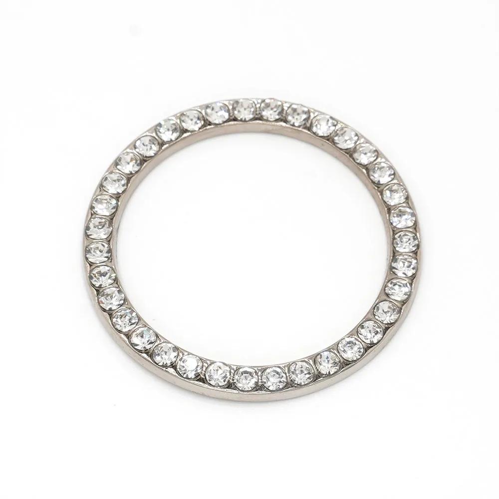 Car with Drill, One Key Start Ring, Circular Decoration, Engine Ignition Ring, Flashing Rhinestone Decoration Accessories