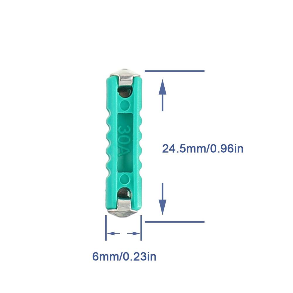 120pcs Torpedo Shaped Fuses Set 5A 8A 10A 16A 20A 25A 30A 40A for Protect Automotive Circuits for Old Style Classic Cars Relays 5