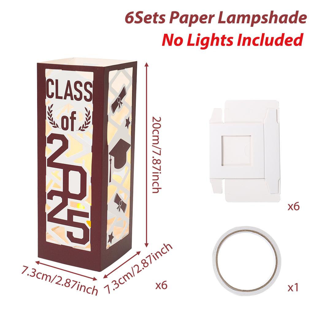 Graduation Lanterns Table Decor Graduation Table Centerpiece Box Class of 2025 Graduation Decorations For Home Congrats Grad