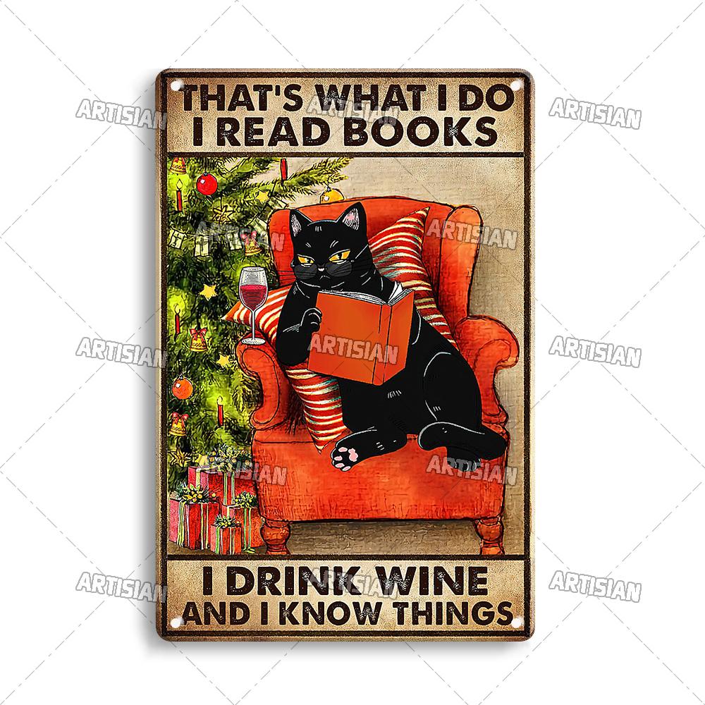 

Artisian Animal Sign Black CAT Retro Metal Poster Funny Pet Vintage Decorative Tin Plate Garage Bar Pub Club Home Wall Decor 20x30cm