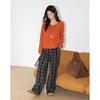 Demana Women's Retro Plaid Winter Casual Pants