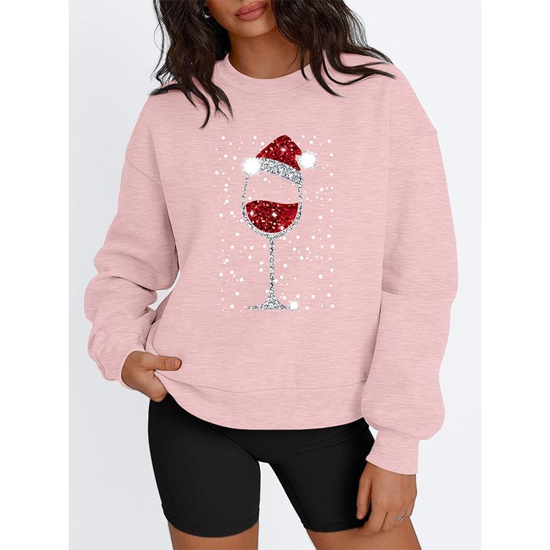 

Autumn Christmas Printed Hoodies Casual Oversized Sweatshirt Women Fashion Long Sleeve Tops Streetwear Harajuku Pullovers Female XL