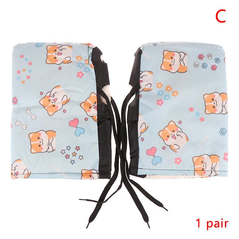 

1 пара мотоциклетных рулей, зимние велосипедные перчатки, водонепроницаемые перчатки для руля, снегоходные перчатки для электровелосипеда, мотоцикла, термоперчатки