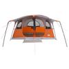 Tunnel Tent with Grey and Orange Roof 366 x 244 x 198 cm