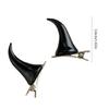 1pair Goth Bull Horn Hairpin Carnivals Hair Clip Halloween Hairpin for Girl