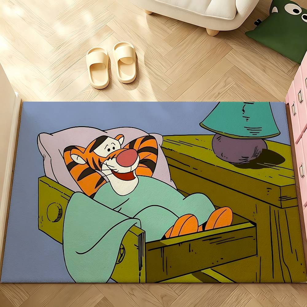 Cute W-Winnie The P-Pooh-S Kawaii Carpet Bathroom Anti-slip Mat Door Mat Home Decoration Mat Entrance Door Mat Scratch-resistant