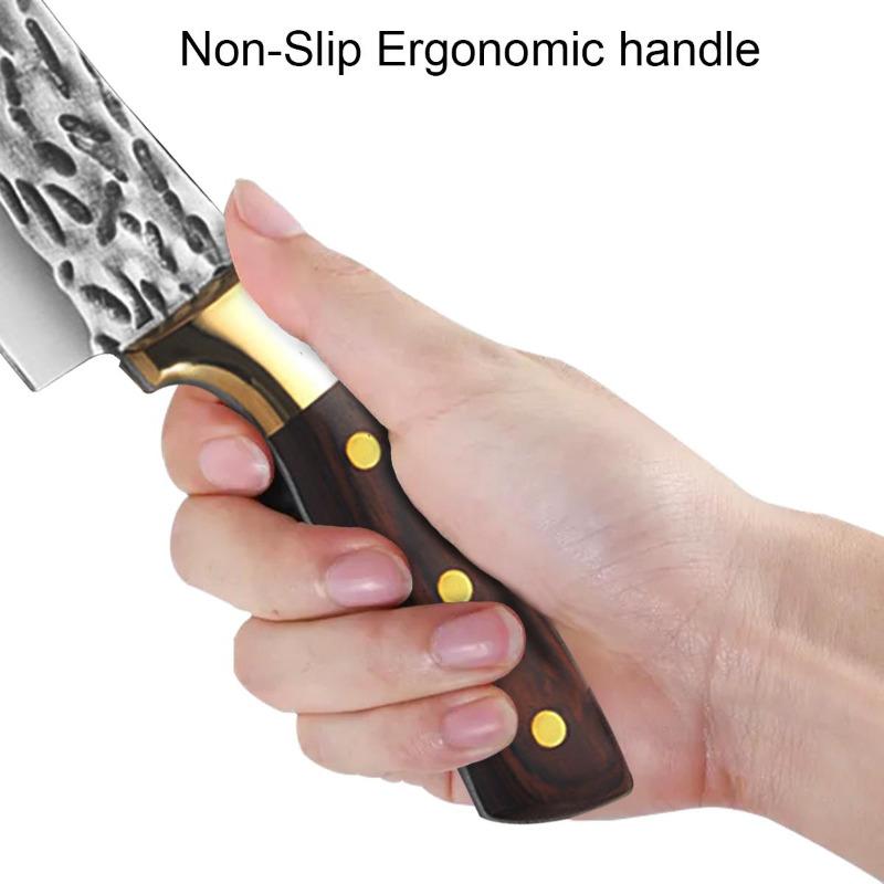 Handmade Kitchen Knife Stainless Steel Chef Knife Fillet Knife Meat Cleaver Boning Cooking Knife