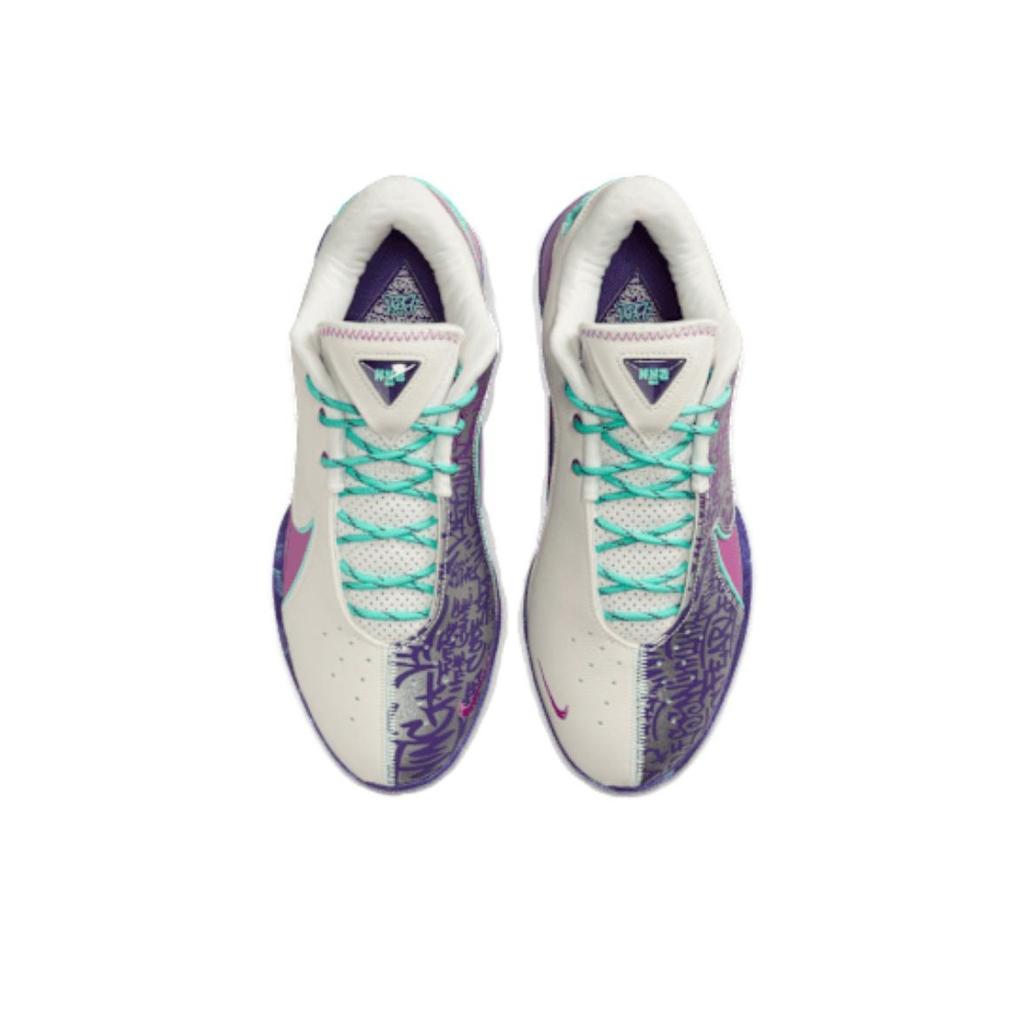 Nike LeBron 22 EP Comfortable Fashion Support Basketball Shoes Unisex Sneaker Purple White Green HV8453-001