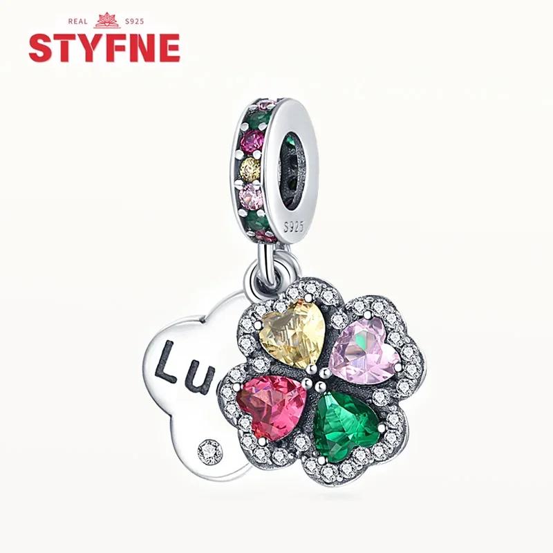 Copperheart Beads Lucky Four Leaf Clover Series Symbolcharm Fit Original Bracelet Diy For Women Fine Jewelry Gift