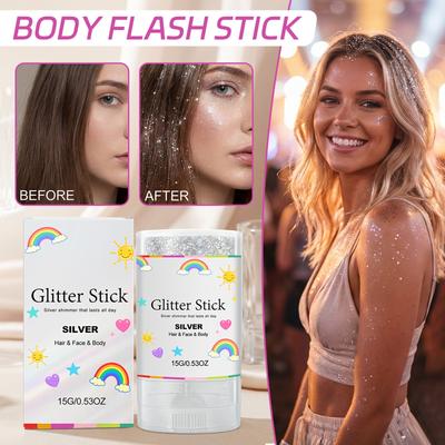 Body Glitter Stick, Facial Painting, Sequin Gel, Mermaid Makeup, Music Festival Carnival, Hair, Eyeshadow, Makeup.