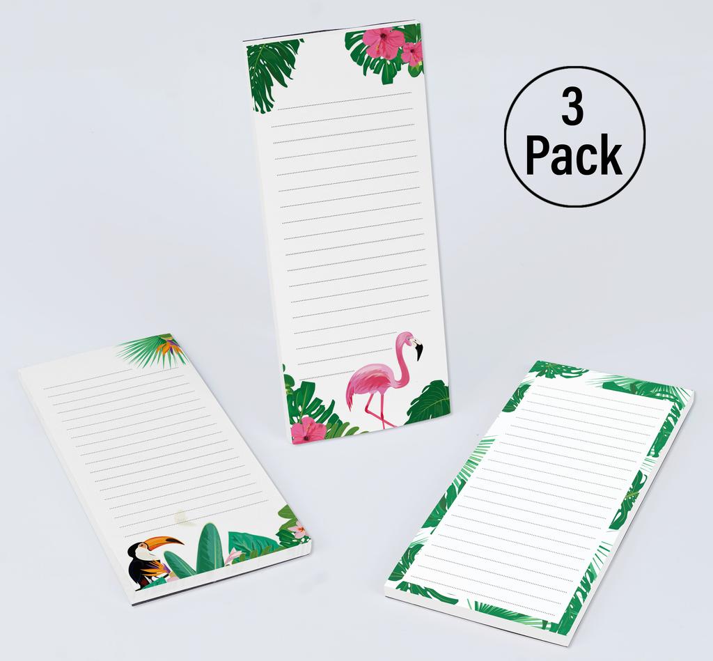 Inkdotpot 3er-Pack Magnetische Kühlschrank-To-Do-Listen-Notizblöcke - Magnetische Memo-Pads für Kühlschrank-  (50 Blatt