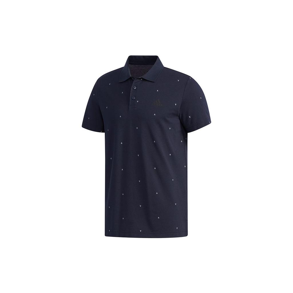 Adidas Ai Aop Casual Sport Breathable Short Sleeve Polo Shirt Men Tops Navy-Blue DY8707