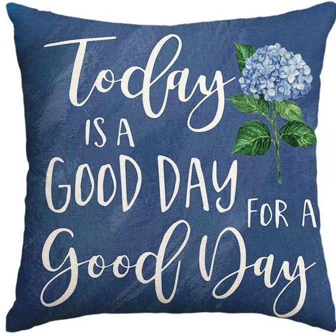 

American Spring Easter Decorative Linen Pillow Cover Car Sofa Lumbar Pillow Cushion 45 * 45 separate pillow cover