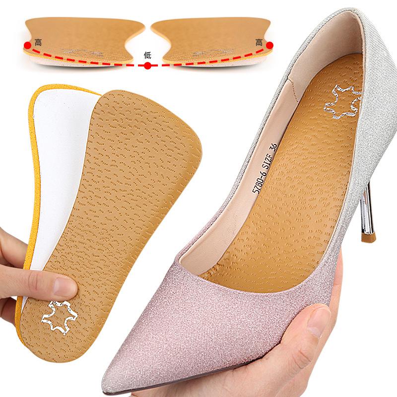 Positive O Seven-point Pad 3/4X Type O-shaped Leg Orthopedic Insole Foot Inversion Inner and Outer Eight-character Shock Absorption Sports Half Pad