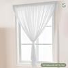Adhesive Curtain No Punching Installation Balcony White Self-Adhesive Gauze Bedroom Bay Window Semi-Blackout Curtain