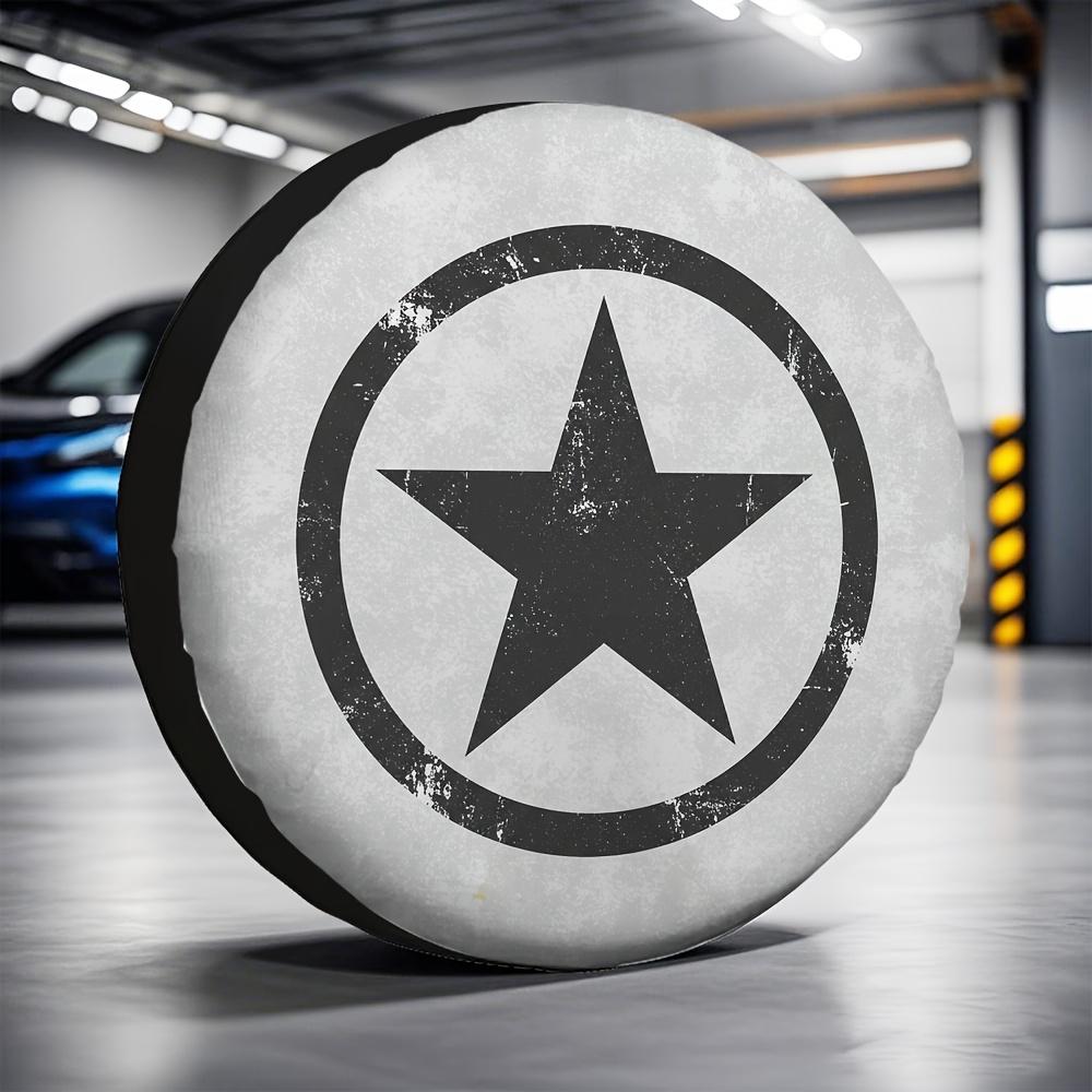 Tire Cover 1pc 2D Flat Made of Machine Washable Polyester, Suitable for Road Trips And School Parking, No Electricity Required