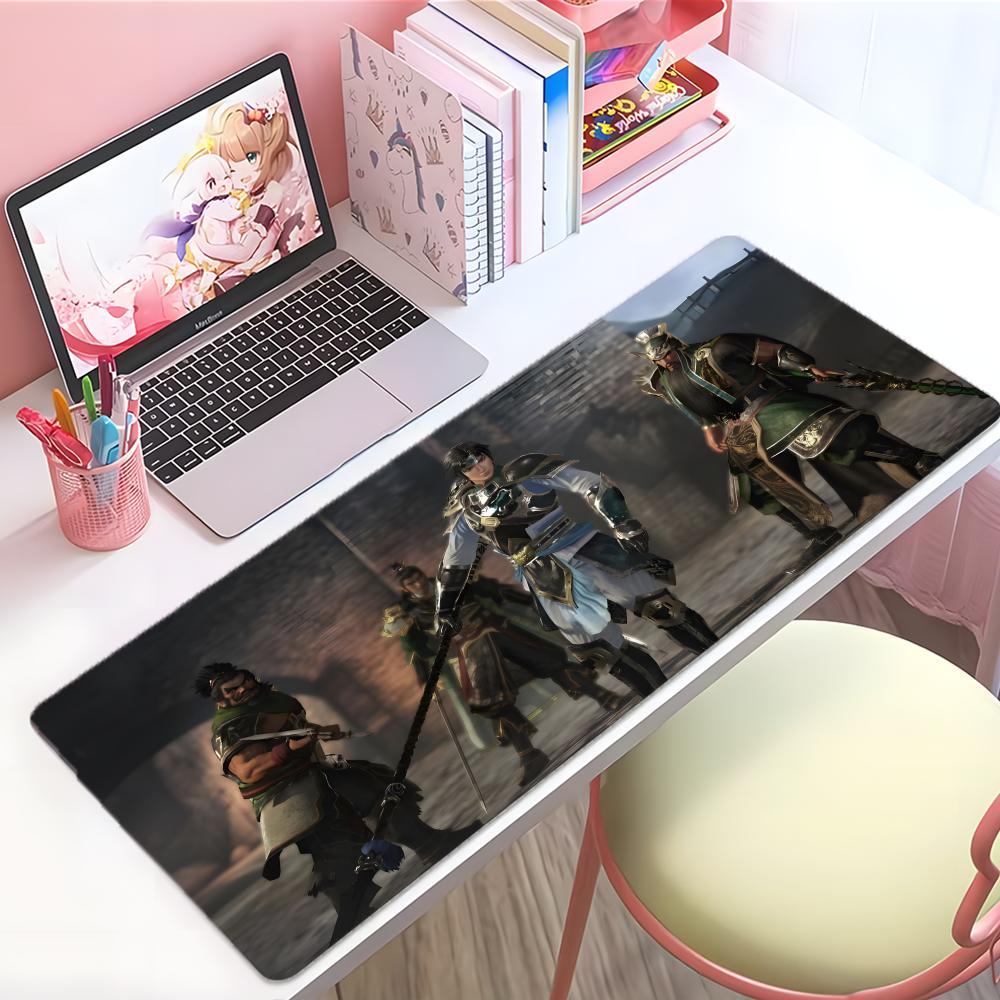 Cool Fighting Game Ddynasty Warriors Mouse Pad Large Thick Desk Pad Stitched Edges Gaming Mouse Mat For Pc