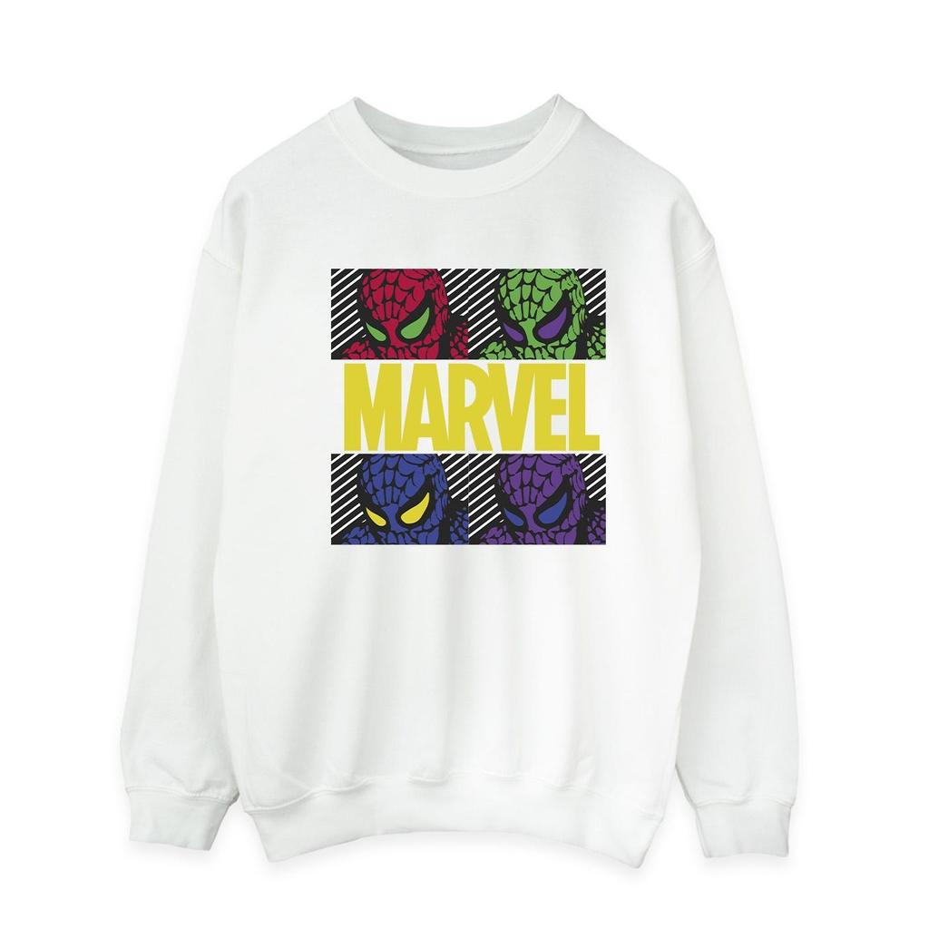 Marvel Mens Spider-Man Pop Art Sweatshirt