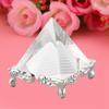 Creative Crystal Pyramid Quartz Stone Carving Figurine Home Decoration