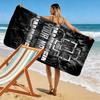 Name Custom German-language Band Print Beach Towel, Large Soft Quick Dry Towel for Beach Camping Swimming