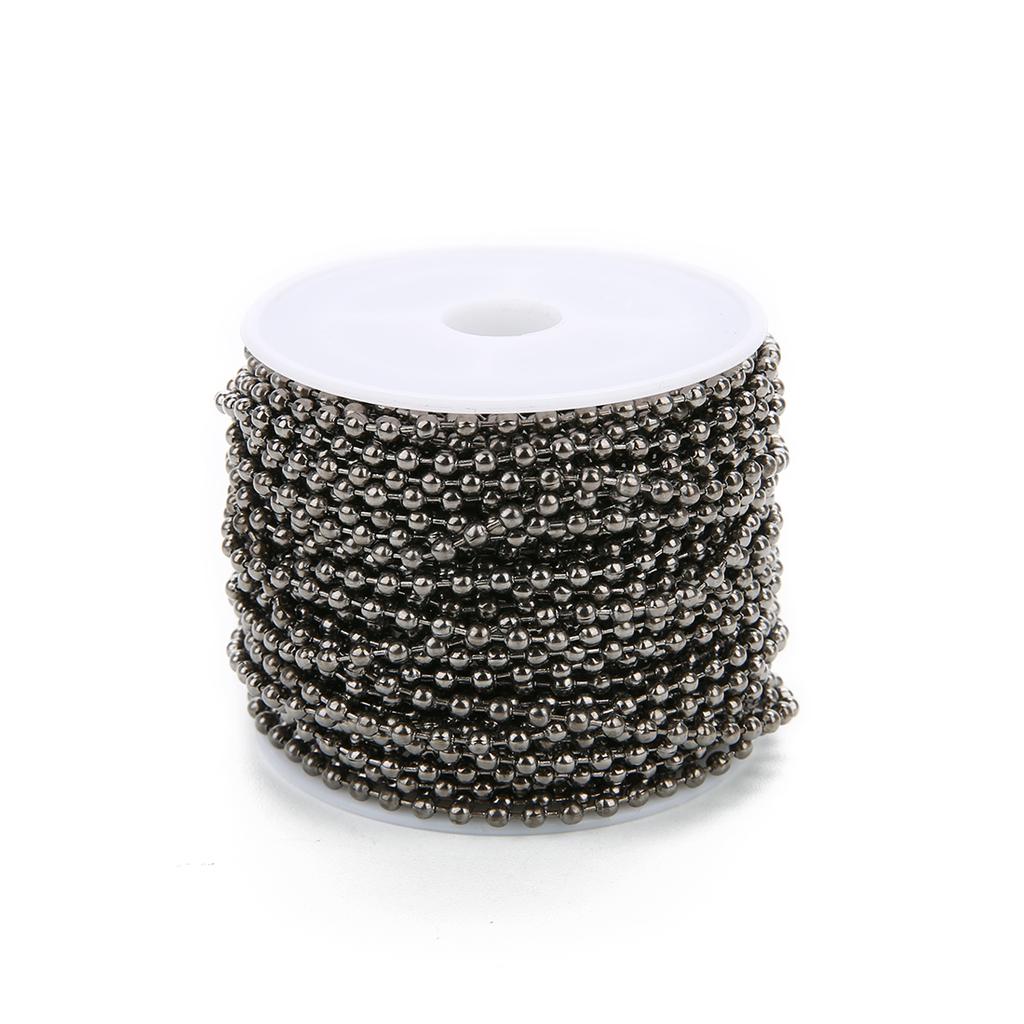 10yards/lot 1.5/2/2.4mm Iron Ball Bead Link Chains Necklace Chain Accessories For DIY Jewelry Findings Supplies Jewelry Making