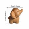 Intricately Carved Hand-Carved Elephant Mini Cute Elephant Figurines Decorative Solid Wood Wooden Elephant Statues