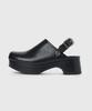 Kissa Roundy Buckle Clogs Black M601306